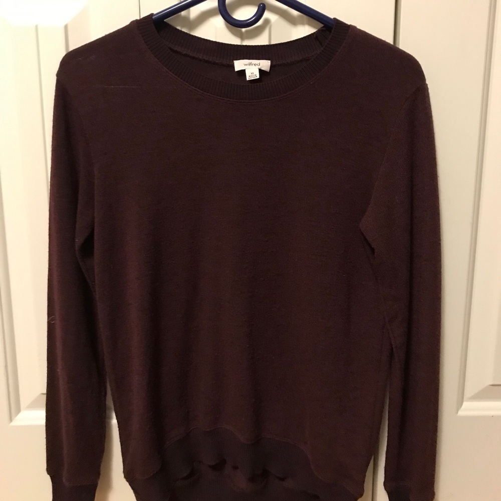 Wilfred (Aritzia) sweater - maroon